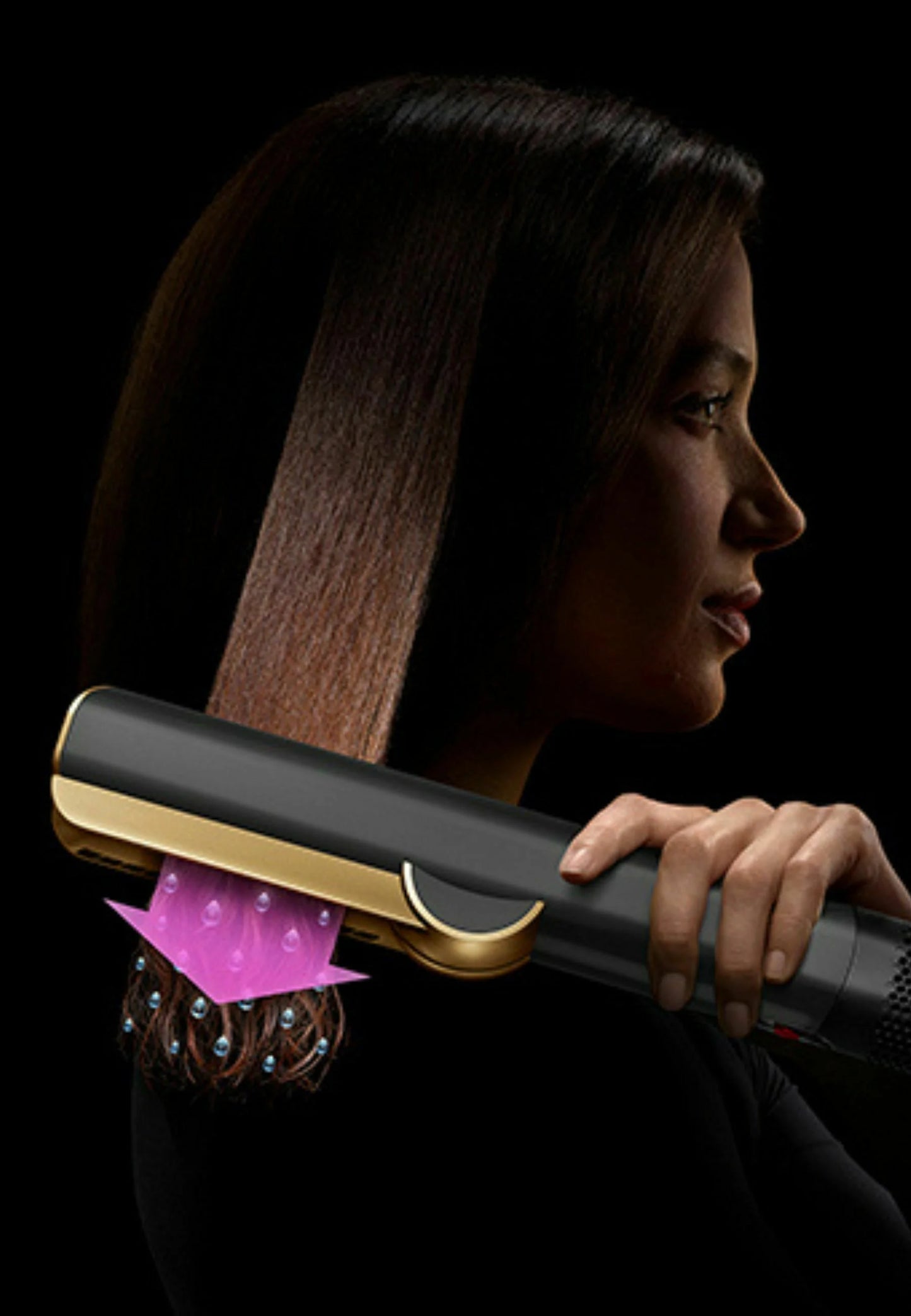 Dyson Airstrait™ Hårstylingsverktyg Onyxguld