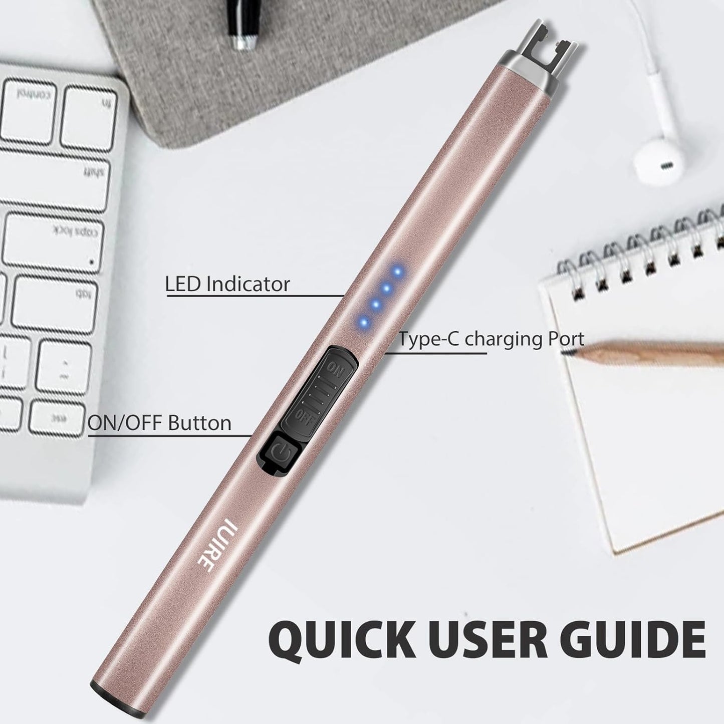 Elektrisk Tändare – Vind- & Flamfri USB-Uppladdningsbar