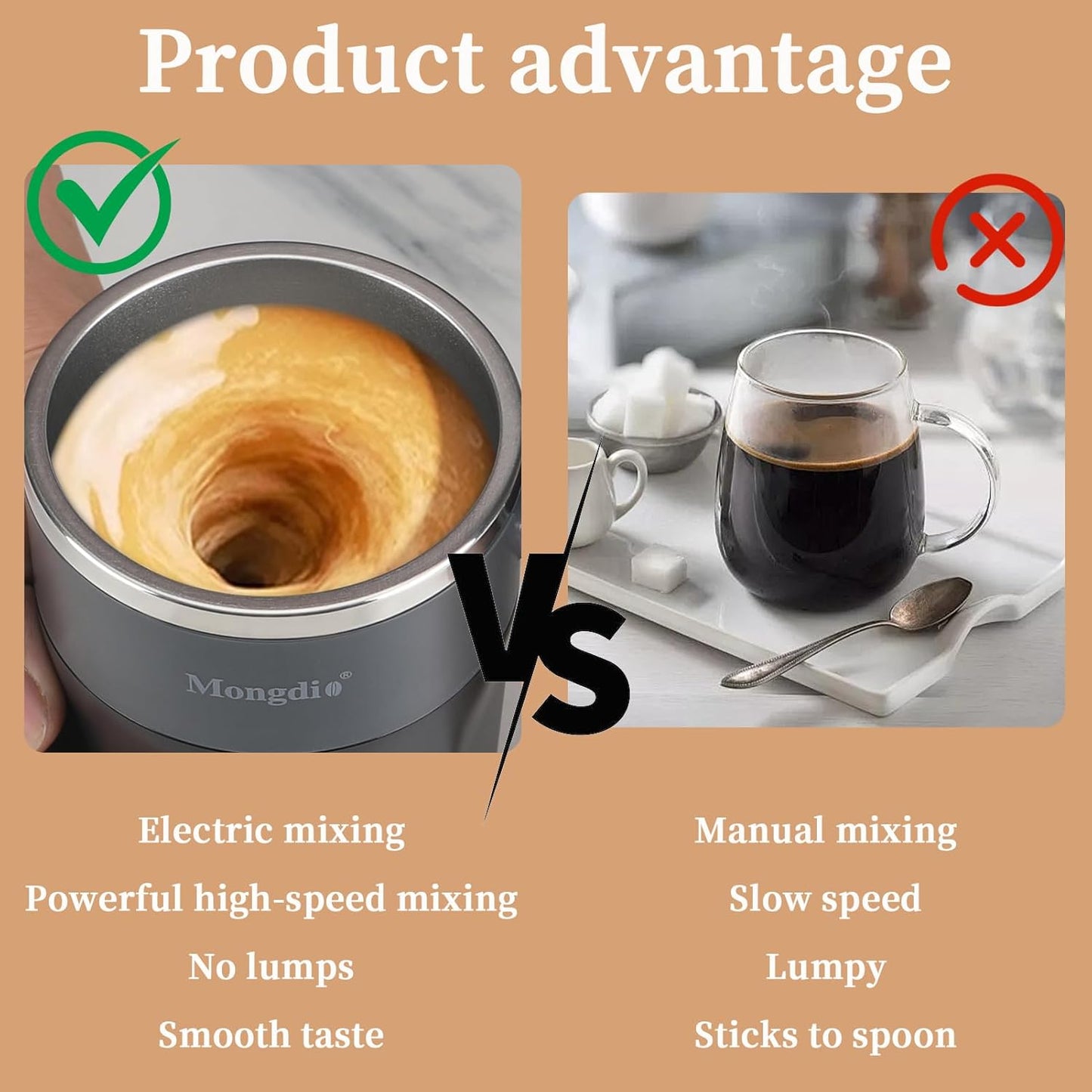 Självrörande Kaffemugg – Uppladdningsbar och Automatisk